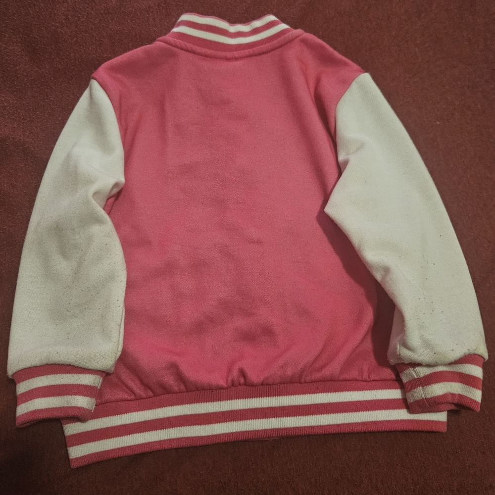 Disney Girls Minnie Mouse Bomber Colorblock Varsity Lightweight jacket size 3Y - Picture 4 of 5